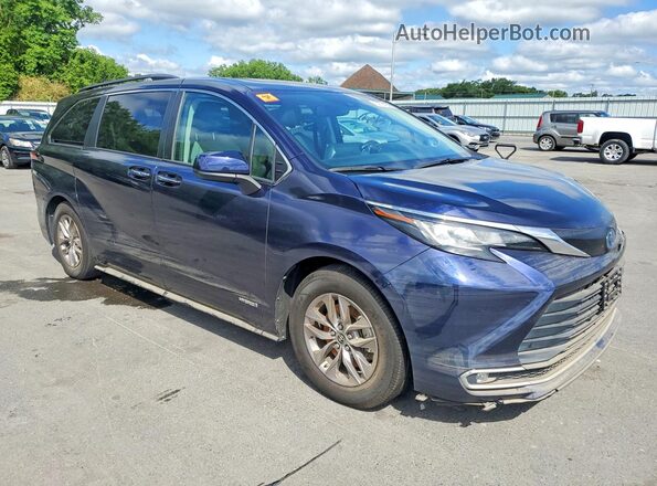 5TDJRKEC7MS016207 2021 TOYOTA SIENNA Blue Առջևի աջ