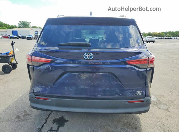 5TDJRKEC7MS016207 2021 TOYOTA SIENNA Blue Հետևի տեսք