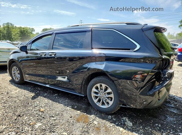 5TDJRKEC7MS027708 2021 TOYOTA SIENNA Black Rear left