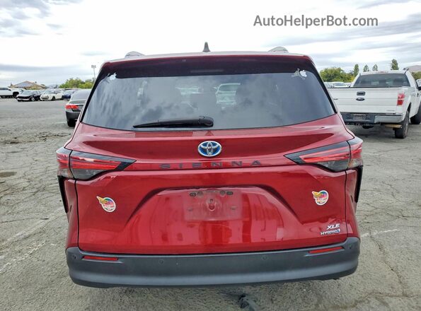 5TDJRKEC7MS051846 2021 TOYOTA SIENNA Красный Вид сзади