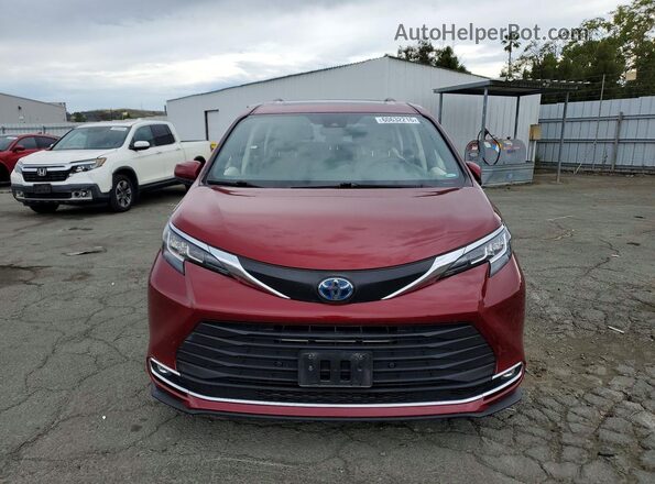 5TDJRKEC7MS051846 2021 TOYOTA SIENNA Красный Вид спереди