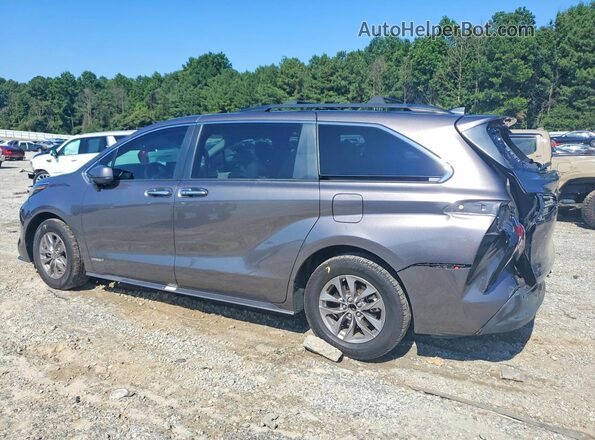 5TDJRKEC8MS046137 2021 TOYOTA SIENNA Gray უკანა მარცხენა