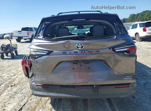 5TDJRKEC8MS046137 2021 TOYOTA SIENNA Gray უკანა ხედი