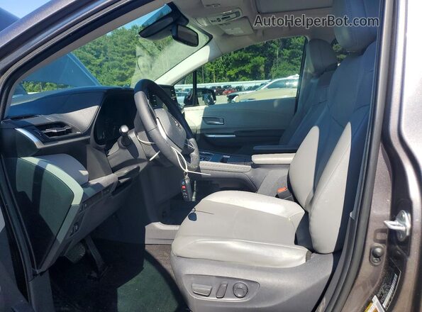 5TDJRKEC8MS046137 2021 TOYOTA SIENNA Gray წინა სალონის ხედი