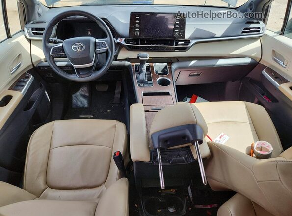 5TDJRKEC9NS100837 2022 TOYOTA SIENNA Black Dashboard view