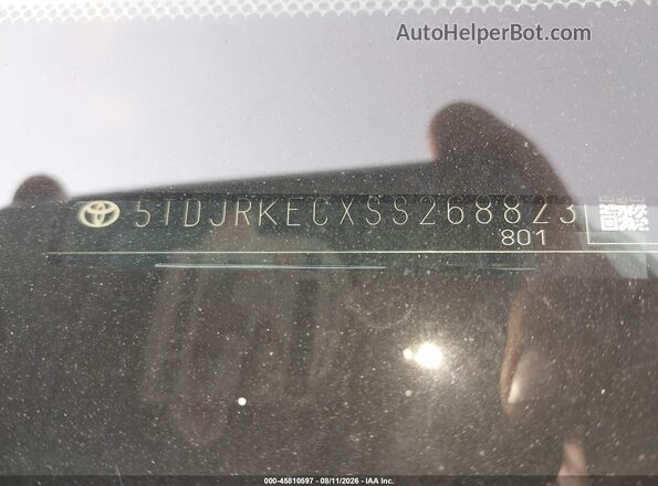 5TDJRKECXSS268823 2025 TOYOTA SIENNA Black 