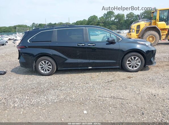 5TDJRKECXSS268823 2025 TOYOTA SIENNA Black Widok wnętrza z tyłu