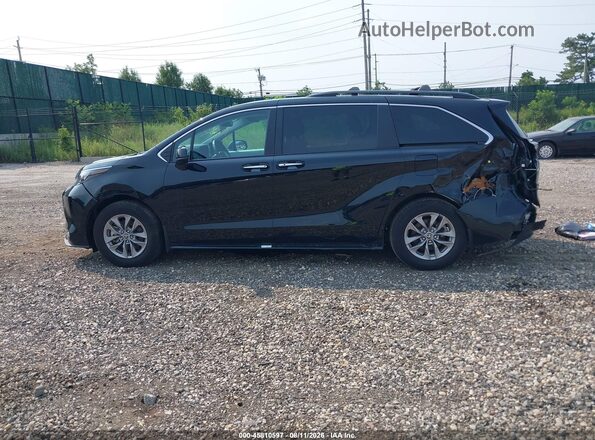5TDJRKECXSS268823 2025 TOYOTA SIENNA Black Widok wnętrza 360 stopni