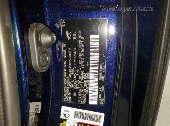 5TDJSKFC3SS167951 2025 TOYOTA SIENNA Blue სალონის 360-გრადუსიანი ხედი