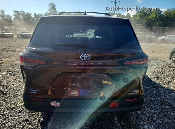 5TDJSKFC4MS008696 2021 TOYOTA SIENNA Brown Հետևի տեսք