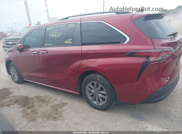 5TDJSKFC4MS023943 2021 TOYOTA SIENNA Red 