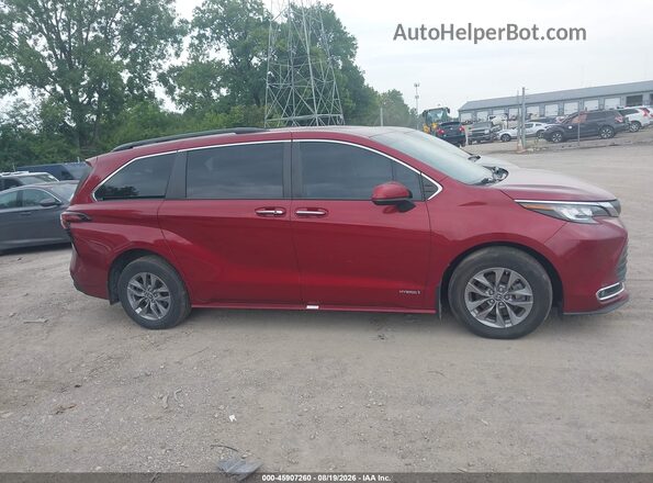 5TDJSKFC4MS023943 2021 TOYOTA SIENNA Red 