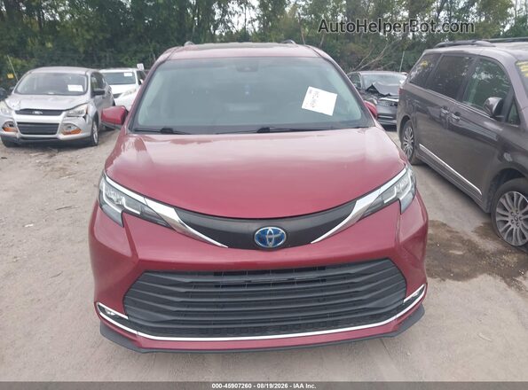 5TDJSKFC4MS023943 2021 TOYOTA SIENNA Red სალონის 360-გრადუსიანი ხედი