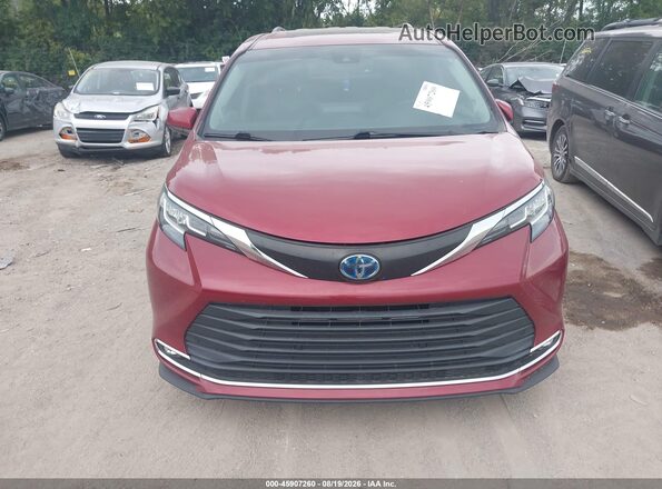 5TDJSKFC4MS023943 2021 TOYOTA SIENNA Red წინა ხედი