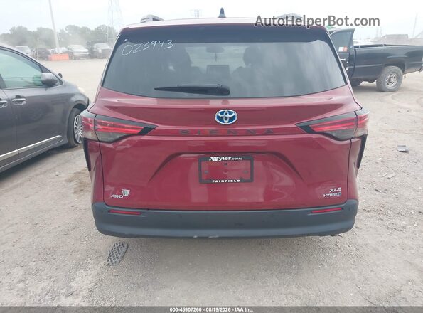 5TDJSKFC4MS023943 2021 TOYOTA SIENNA Red 