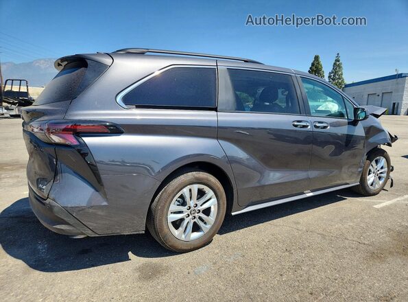 5TDJSKFC4SS201265 2025 TOYOTA SIENNA Gray Rear right