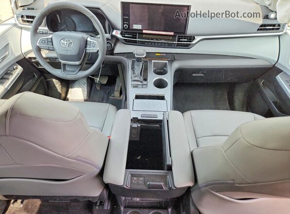 5TDJSKFC5SS215210 2025 TOYOTA SIENNA Серебряный Вид панели приборов