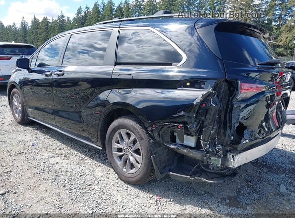 5TDJSKFC6MS008344 2021 TOYOTA SIENNA Black უკანა მარცხენა