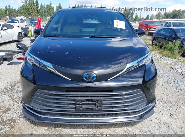 5TDJSKFC6MS008344 2021 TOYOTA SIENNA Black უკანა სალონის ხედი
