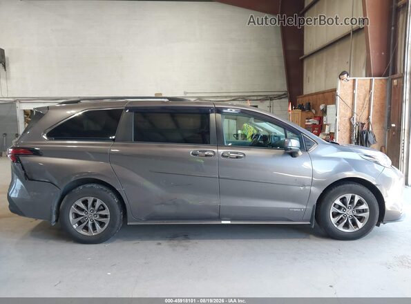 5TDJSKFCXMS019847 2021 TOYOTA SIENNA Серый Панорамный вид салона 360°
