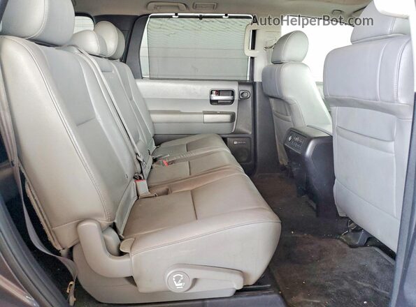 5TDJW5G16GS141323 2016 TOYOTA SEQUOIA Gray Rear seats view