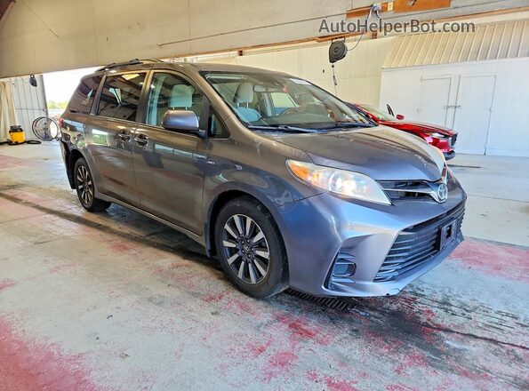 5TDJZ3DC0JS194950 2018 TOYOTA SIENNA Серый Передняя правая четверть
