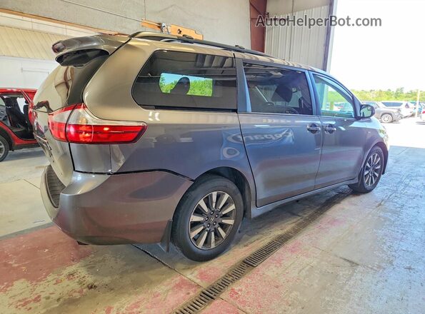 5TDJZ3DC0JS194950 2018 TOYOTA SIENNA Серый Задняя правая четверть