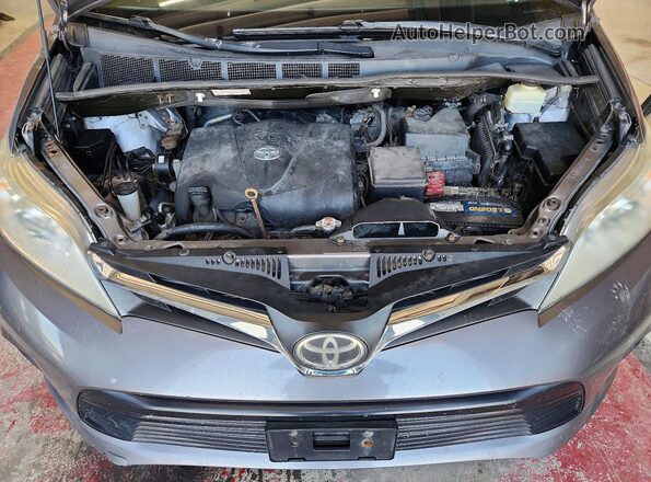 5TDJZ3DC0JS194950 2018 TOYOTA SIENNA Серый Вид подкапотного пространства