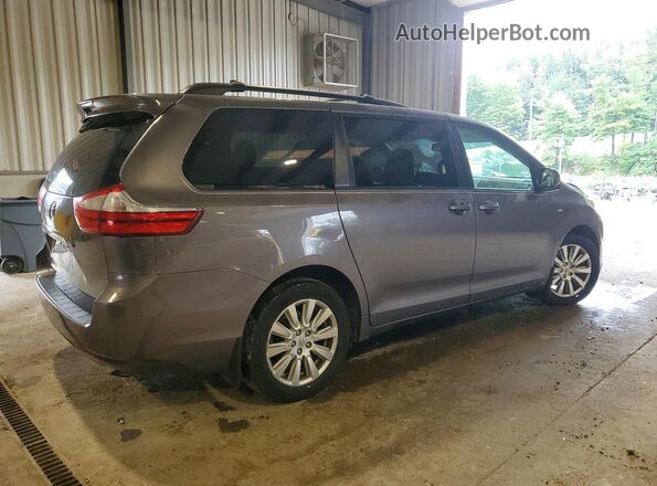 5TDJZ3DC1HS149087 2017 TOYOTA SIENNA Silver Հետևի աջ