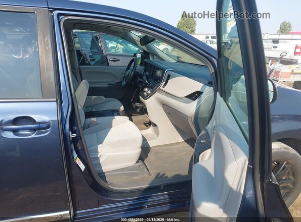 5TDJZ3DC1JS198179 2018 TOYOTA SIENNA Dark Blue Սալոնի դիմացի տեսք