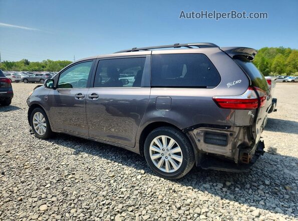 5TDJZ3DC8HS173015 2017 TOYOTA SIENNA Brown უკანა მარცხენა