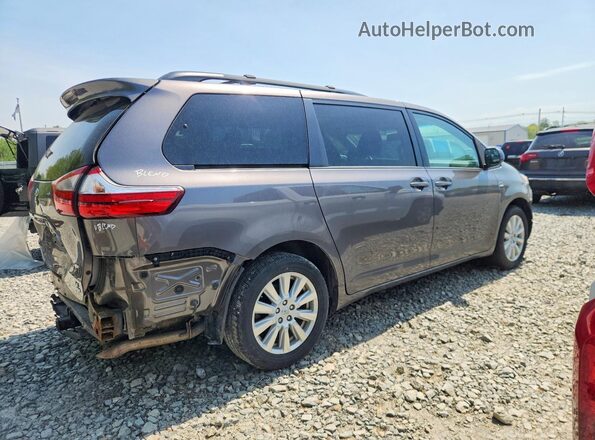 5TDJZ3DC8HS173015 2017 TOYOTA SIENNA Brown უკანა მარჯვენა