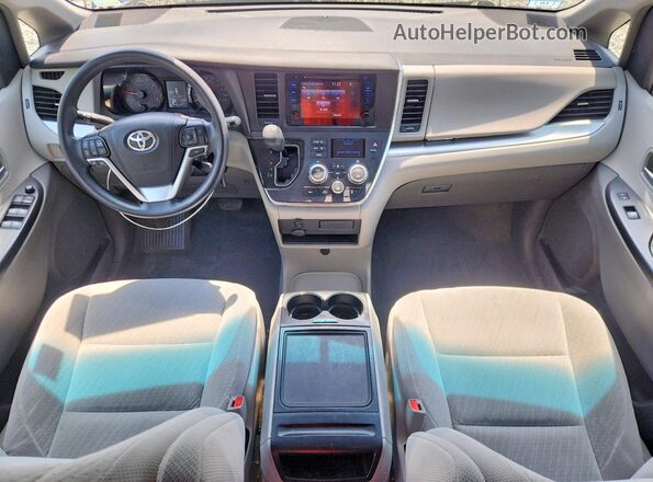 5TDJZ3DC8HS173015 2017 TOYOTA SIENNA Brown წინა პანელის ხედი
