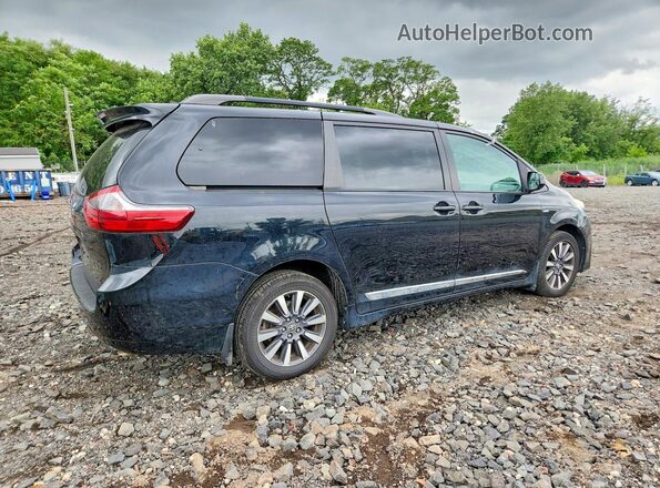 5TDJZ3DC8LS228104 2020 TOYOTA SIENNA Black უკანა მარჯვენა