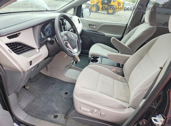 5TDJZ3DC8LS228104 2020 TOYOTA SIENNA Black წინა სალონის ხედი