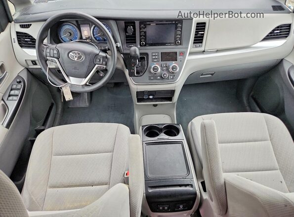 5TDJZ3DC8LS228104 2020 TOYOTA SIENNA Black წინა პანელის ხედი