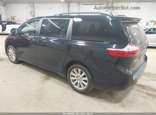 5TDJZ3DCXHS156216 2017 TOYOTA SIENNA Black Задня ліва чверть