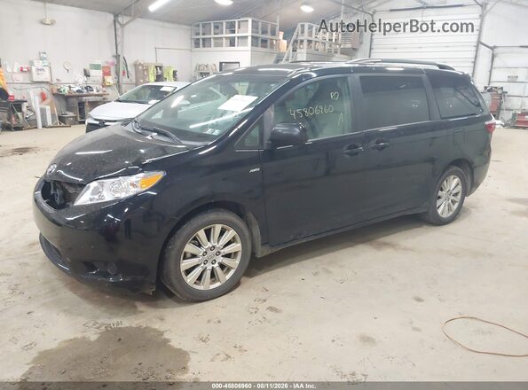 5TDJZ3DCXHS156216 2017 TOYOTA SIENNA Black Передня ліва чверть