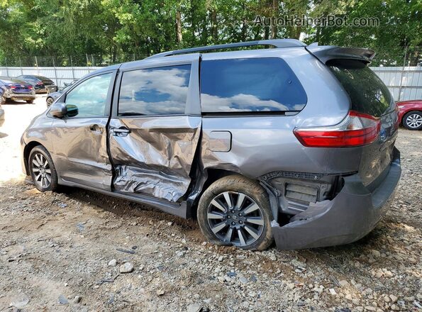 5TDJZ3DCXJS197290 2018 TOYOTA SIENNA Gray Задня ліва чверть