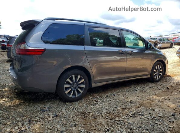 5TDJZ3DCXJS197290 2018 TOYOTA SIENNA Gray Задня права чверть