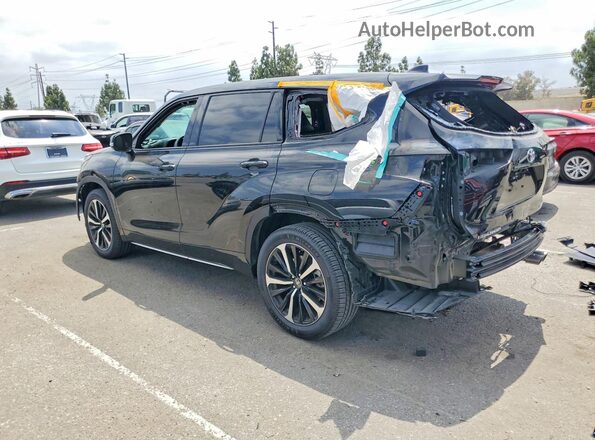 5TDJZRAH0NS112076 2022 TOYOTA HIGHLANDER Black Tył lewy