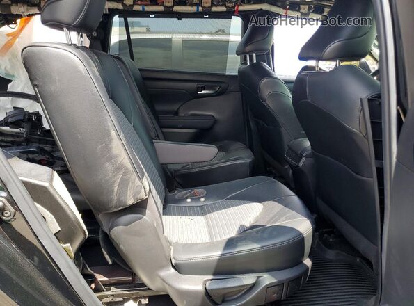 5TDJZRAH0NS112076 2022 TOYOTA HIGHLANDER Black Widok wnętrza z tyłu