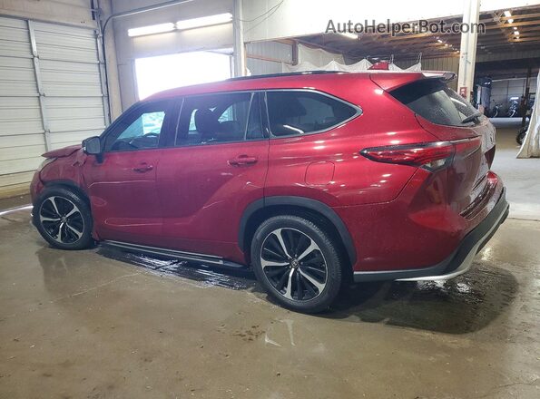 5TDJZRAH5MS048308 2021 TOYOTA HIGHLANDER Red Trasero izquierdo