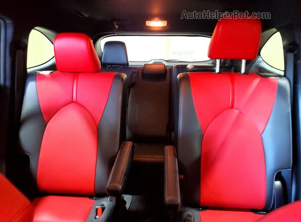 5TDJZRAH5MS048308 2021 TOYOTA HIGHLANDER Red Vista de los asientos traseros