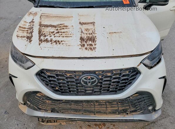 5TDJZRBH2MS059216 2021 TOYOTA HIGHLANDER Белый Вид задней части салона