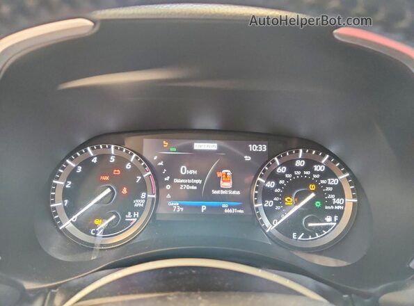 5TDJZRBH2MS073648 2021 TOYOTA HIGHLANDER White Vista del cuadro de instrumentos