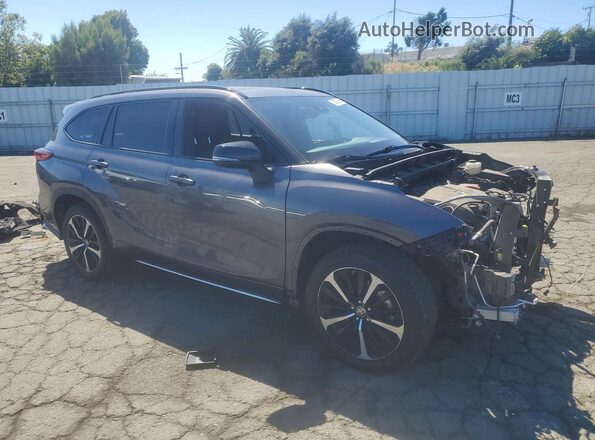 5TDJZRBH4MS086398 2021 TOYOTA HIGHLANDER Gray Przód prawy
