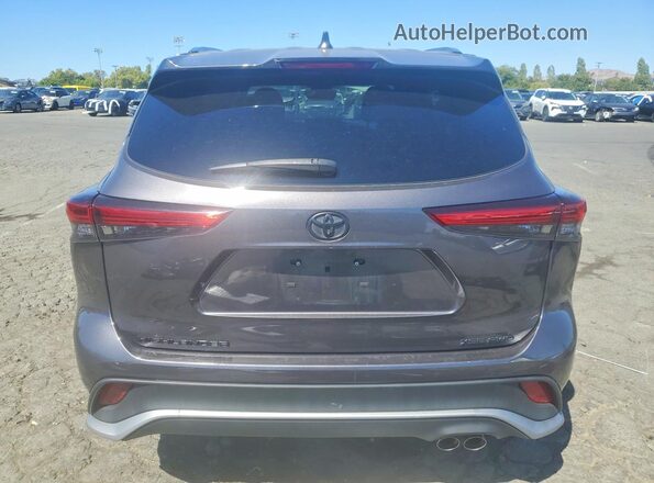 5TDJZRBH4MS086398 2021 TOYOTA HIGHLANDER Gray Widok z tyłu
