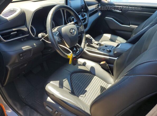 5TDJZRBH4MS086398 2021 TOYOTA HIGHLANDER Gray Widok wnętrza z przodu