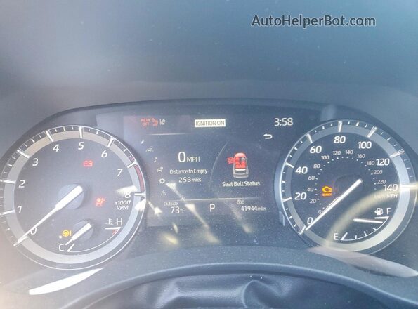 5TDJZRBH4MS086398 2021 TOYOTA HIGHLANDER Gray Widok zestawu wskaźników